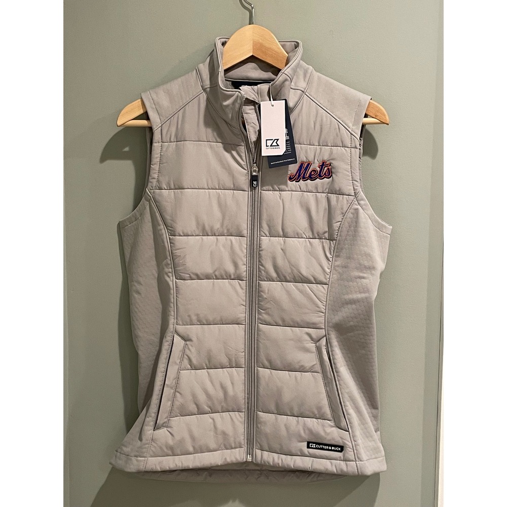 New York Mets Cutter & Buck Women's Evoke Hybrid Eco‎ PrimaLoft Softshell Vest